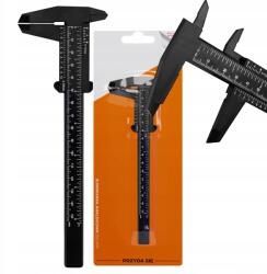Przydasie. pl Tolómérő Analóg 150MM Hagyományos Nóniusz Fekete Kézi 15CM (#12419)
