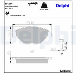 DELPHI Klocki Ham. Renault Megane Ii (lp1866)
