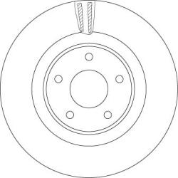 TRW Brzdový kotúč TRW DF6496S (DF6496S)
