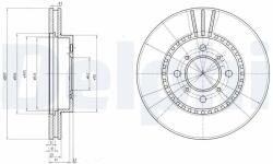 DELPHI Brzdový kotúč DELPHI BG2814 (BG2814)
