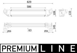 MAHLE Chladič plniaceho vzduchu MAHLE CI 620 000P (CI 620 000P)