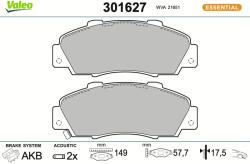 VALEO Sada brzdových platničiek kotúčovej brzdy VALEO 301627 (301627)