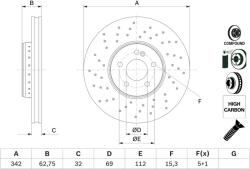 Bosch Brzdový kotúč BOSCH 0 986 479 G40 (0 986 479 G40)
