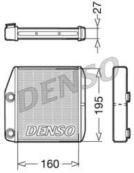 DENSO Výmenník tepla vnútorného kúrenia DENSO DRR09075 (DRR09075)
