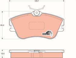 TRW Sada brzdových platničiek kotúčovej brzdy TRW GDB1092 (GDB1092)