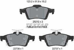 TEXTAR Sada brzdových platničiek kotúčovej brzdy TEXTAR 2521204 (2521204)