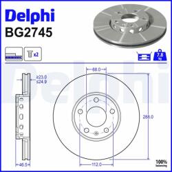 DELPHI Tarcza Ham. Audi A6 (bg2745)
