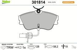 VALEO Sada brzdových platničiek kotúčovej brzdy VALEO 301814 (301814)
