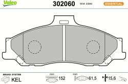 VALEO Sada brzdových platničiek kotúčovej brzdy VALEO 302060 (302060)