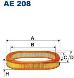 FILTRON Vzduchový filter FILTRON AE 208 (AE 208)
