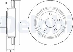DELPHI Tarcza Ham. Jeep Cherokee 10- Tyl (bg4802c)