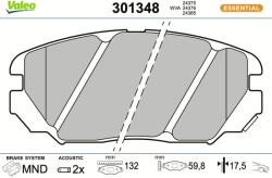 VALEO Sada brzdových platničiek kotúčovej brzdy VALEO 301348 (301348)