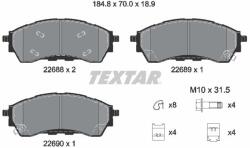 TEXTAR Sada brzdových platničiek kotúčovej brzdy TEXTAR 2268801 (2268801)