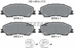TEXTAR Sada brzdových platničiek kotúčovej brzdy TEXTAR 2670801 (2670801)