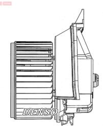 DENSO Vnútorný ventilátor DENSO DEA09203 (DEA09203)