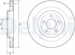 DELPHI Brzdový kotúč DELPHI BG4832C (BG4832C)