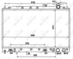 NRF Chladič motora NRF 53274 (53274)