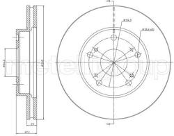 METELLI Brzdový kotúč METELLI 23-1635C (23-1635C)