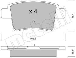 METELLI Sada brzdových platničiek kotúčovej brzdy METELLI 22-0801-0 (22-0801-0)