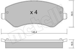 METELLI Sada brzdových platničiek kotúčovej brzdy METELLI 22-0524-0 (22-0524-0)