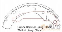 Oyodo Fékpofák Daewoo Tico Matiz 98-, Spark 05-