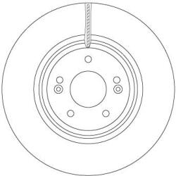 TRW Brzdový kotúč TRW DF6958S (DF6958S)