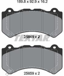 TEXTAR Sada brzdových platničiek kotúčovej brzdy TEXTAR 2584901 (2584901)