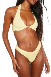 Boohoo Sárga Bikini Alsó Textúra NG2 yrt XXL
