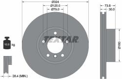 TEXTAR Brzdový kotúč TEXTAR 92107105 (92107105)
