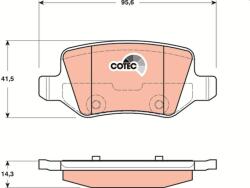 TRW Sada brzdových platničiek kotúčovej brzdy TRW GDB1481 (GDB1481)