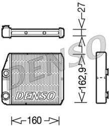 DENSO Výmenník tepla vnútorného kúrenia DENSO DRR09035 (DRR09035)