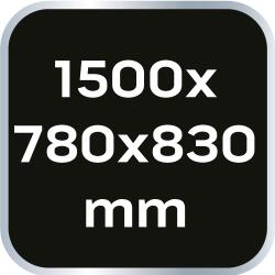 NEO TOOLS Állítható magasságú munkaasztal 1500 x 780 x 830 mm (11-716)