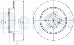 DELPHI Brzdový kotúč DELPHI BG4345 (BG4345)