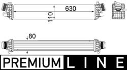 MAHLE Chladič plniaceho vzduchu MAHLE CI 258 000P (CI 258 000P)