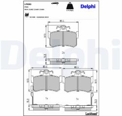 DELPHI Klocki Ham. Rover 800 Tyl (lp880)