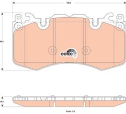 TRW Sada brzdových platničiek kotúčovej brzdy TRW GDB1834 (GDB1834)