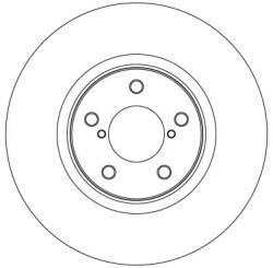 TRW Brzdový kotúč TRW DF4639 (DF4639)