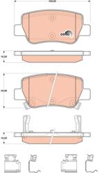 TRW Sada brzdových platničiek kotúčovej brzdy TRW GDB4175 (GDB4175)