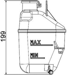 MAHLE Vyrovnávacia nádobka chladiacej kvapaliny MAHLE CRT 88 001S (CRT 88 001S)