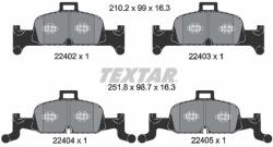 TEXTAR Sada brzdových platničiek kotúčovej brzdy TEXTAR 2240201 (2240201)