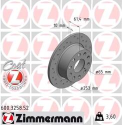 ZIMMERMANN Brzdový kotúč ZIMMERMANN 600.3258. 52 (600.3258.52)