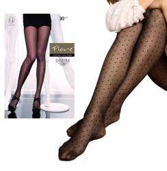 Fiore Mintás harisnyanadrág Fiore Dezire 30den fekete M