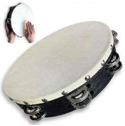 Kazoo Polska Baskír tambura fa bőr hangos 25 cm 8 pár tányér (BB25-1)