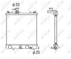 NRF Chladič motora NRF 53430 (53430)