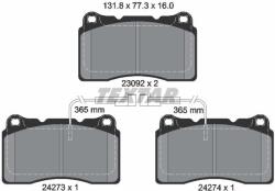 TEXTAR Sada brzdových platničiek kotúčovej brzdy TEXTAR 2427301 (2427301)