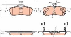 TRW Sada brzdových platničiek kotúčovej brzdy TRW GDB3588 (GDB3588)