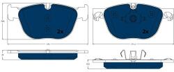 TRW Sada brzdových platničiek kotúčovej brzdy TRW GDB1726BTE (GDB1726BTE)