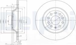 DELPHI Tarcza Ham. Audi A6 Tyl (bg3956c)
