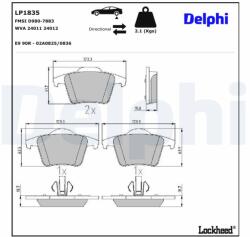DELPHI Klocki Ham. Volvo Xc90 (lp1835)