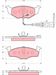 TRW Sada brzdových platničiek kotúčovej brzdy TRW GDB1586 (GDB1586)